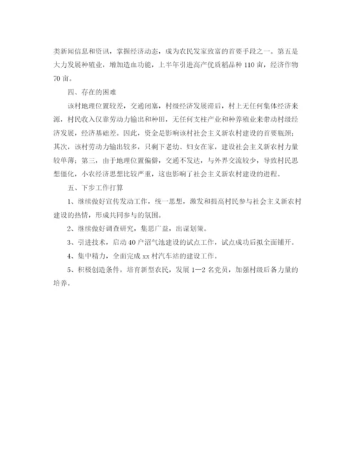 精编之村新农村建设工作总结范文.docx