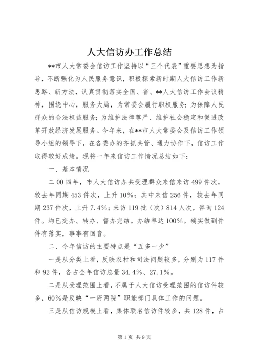 人大信访办工作总结.docx