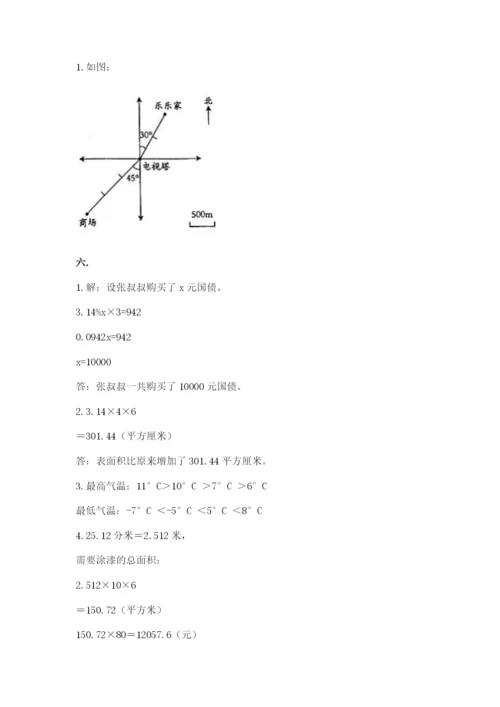 小学六年级数学毕业试题精品【基础题】.docx
