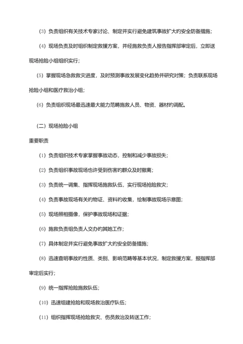 优质建筑企业五大伤害应急救援专题方案.docx