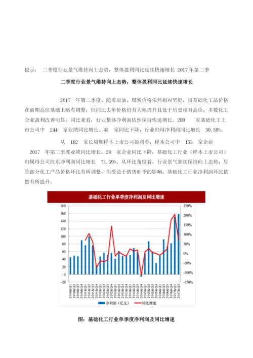 二季度我国基础化工行业景气度及盈利增速分析.docx