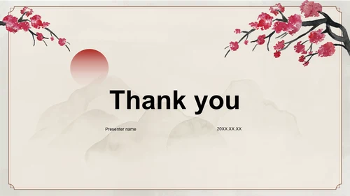 红色水墨风教育培训PPT主题