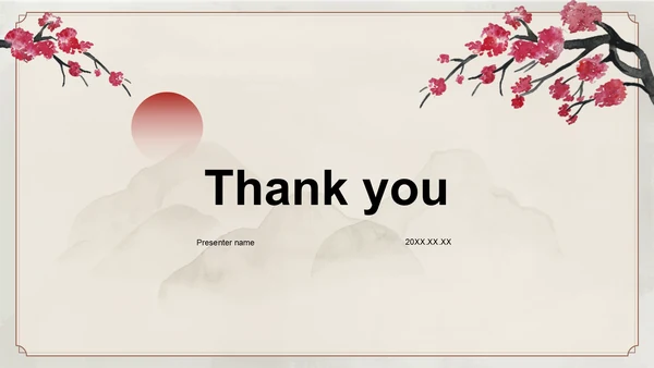 红色水墨风教育培训PPT主题