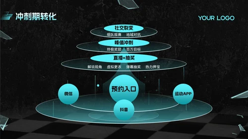 蓝色炫酷风夏季运动宣传活动