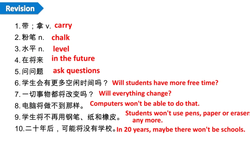 Module 4 Life in the future Unit 2 Every family wi