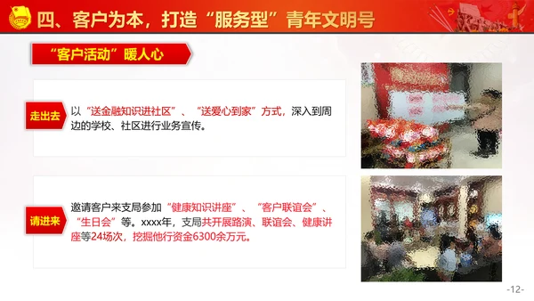 创建青年文明号活动交流PPT模板