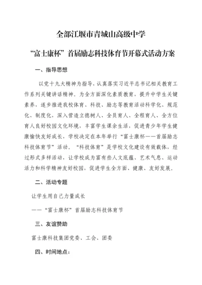 开幕式活动专项方案.docx