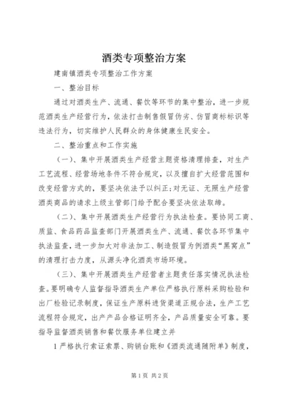 酒类专项整治方案 (4).docx