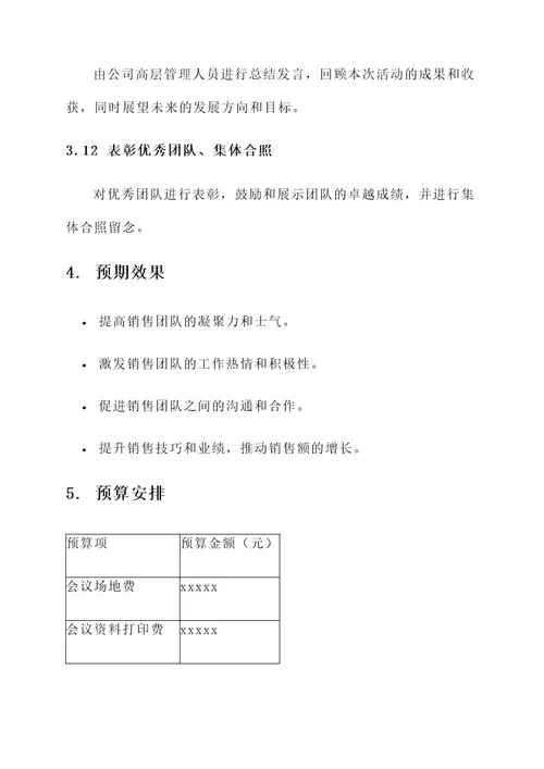 销售启动誓师大会策划方案