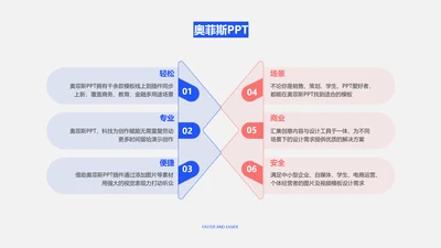 简约创意对比关系6项PPT单页