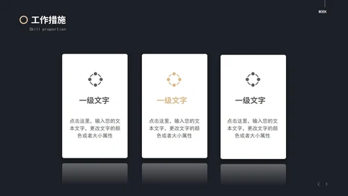 黑金岗位竞选PPT模板