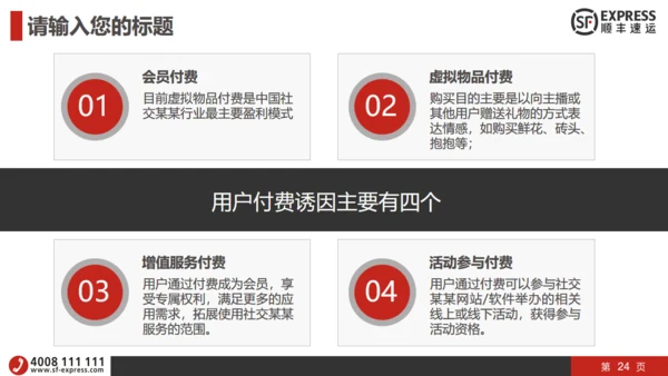 顺丰快递物流运输工作汇报通用PPT模板