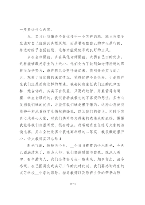 语文教师实习总结集锦15篇.docx