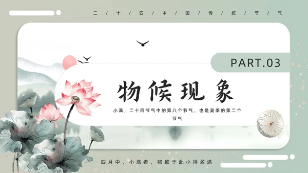 古意中国风小满PPT模板