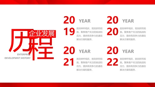 红色喜庆公司企业宣传简介介绍PPT动态模板