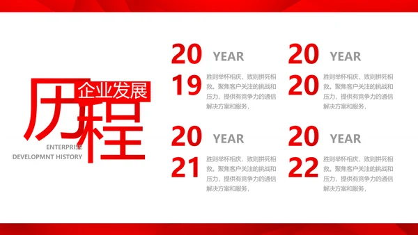 红色喜庆公司企业宣传简介介绍PPT动态模板
