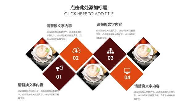 高档休闲咖啡主题美食餐厅甜点美食咖啡餐饮PPT