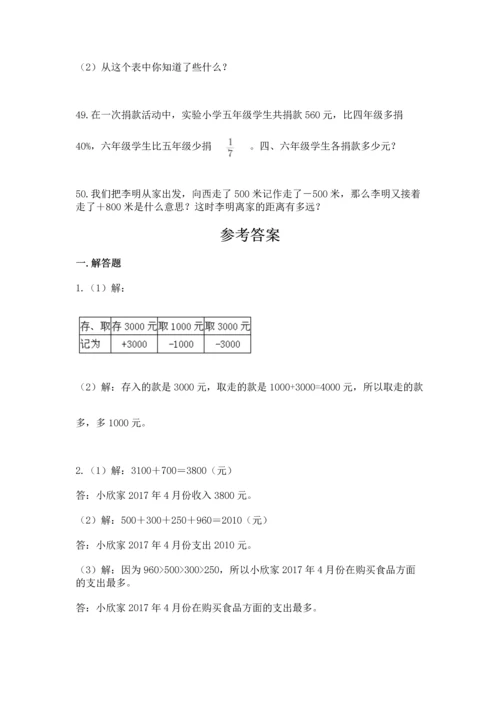 小升初数学应用题50道（精品）.docx