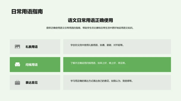 语文竞赛教学PPT模板