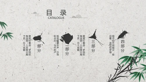 清新中国风古诗词汉字文化介绍动态PPT