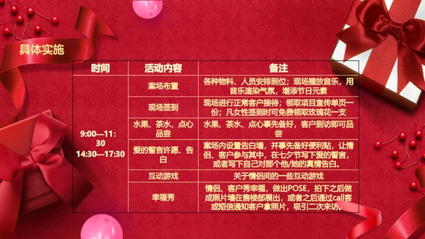 浪漫情人节礼物礼盒通用PPT