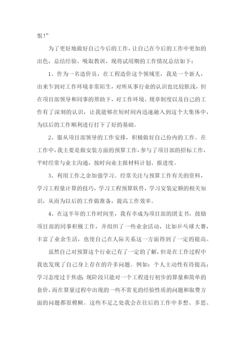 个人试用期工作小结范文(5篇).docx