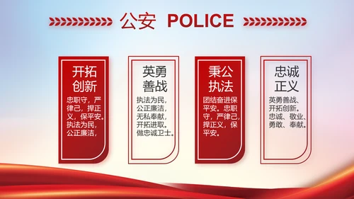 公安警察年终工作总结汇报PPT