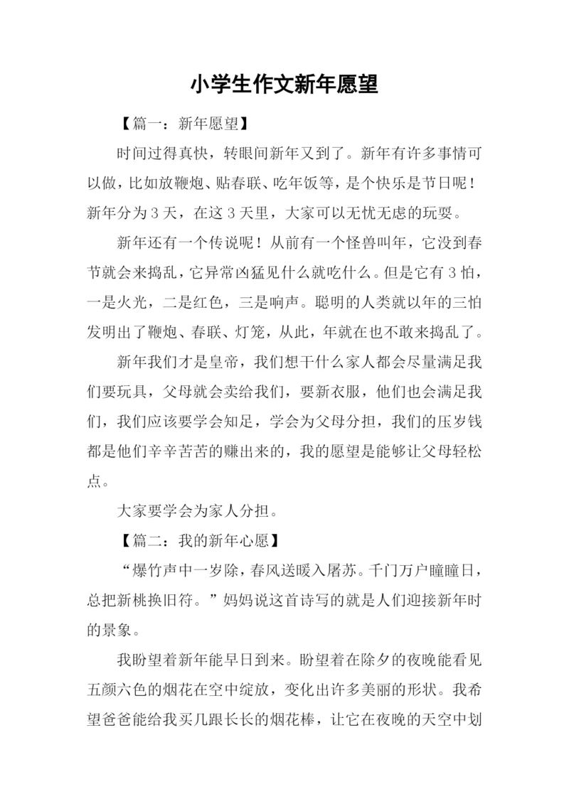 小学生作文新年愿望.docx