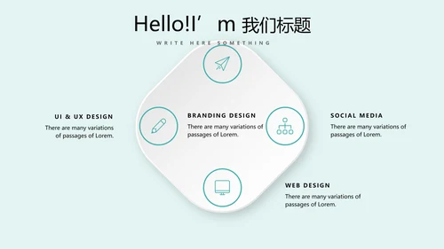 蓝色简约医疗牙科动态PPT