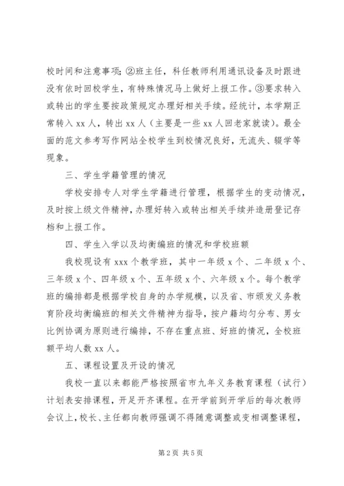 小学秋季开学工作自查报告 (4).docx