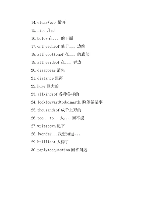 九年级英语上册词组短语汇总Module1