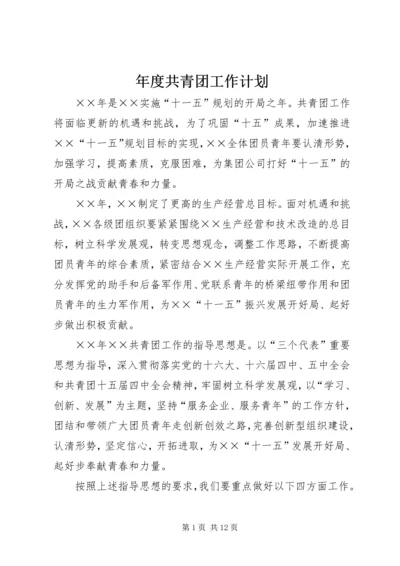 年度共青团工作计划 (2).docx