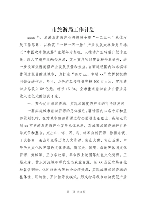 市旅游局工作计划 (5).docx