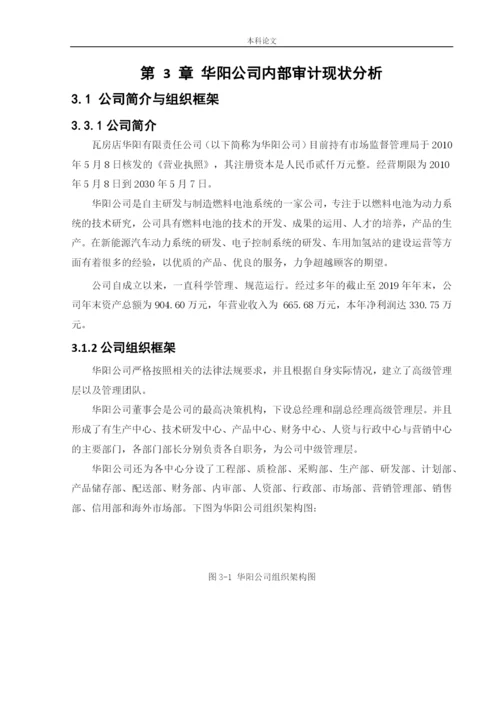 166020614-刘正康-【论文】瓦房店华阳有限公司内部审计问题研究.docx