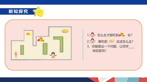 蓝色扁平风一年级数学位置课件PPT模板