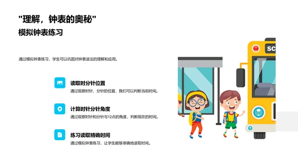 学习时间知识PPT模板