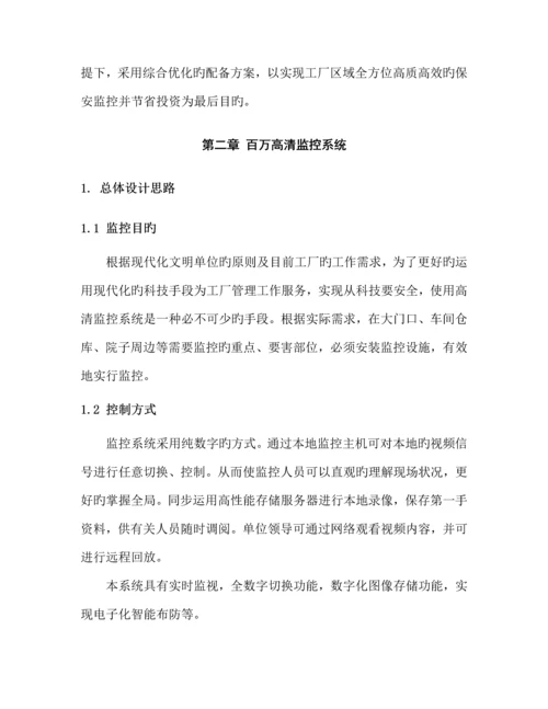 工厂高清数字监控系统重点技术专题方案书.docx