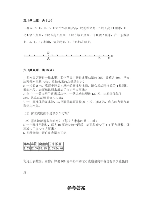 人教版数学六年级下册试题期末模拟检测卷精品【突破训练】.docx