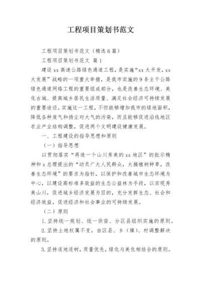 工程项目策划书范文.docx