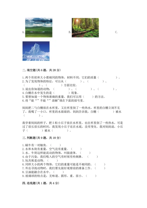 教科版一年级下册科学期末测试卷及完整答案【网校专用】.docx