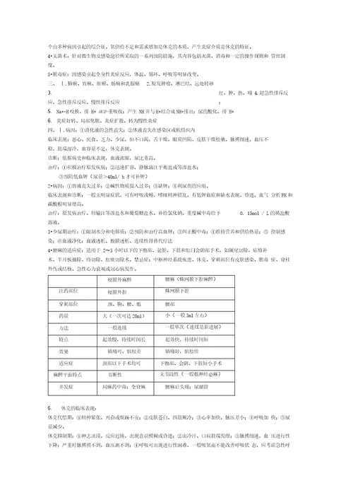 外科学期末考试试题