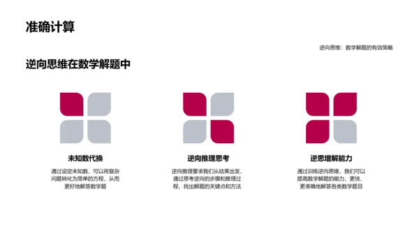 数学解题中的逆向思维PPT模板