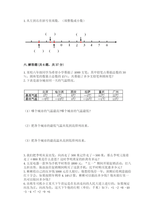 人教版六年级下册数学期末测试卷精品（完整版）.docx