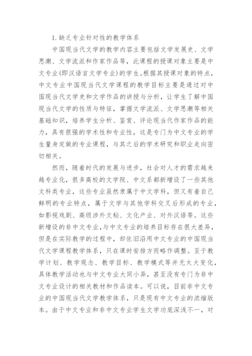 当代文学教学的论文精编.docx