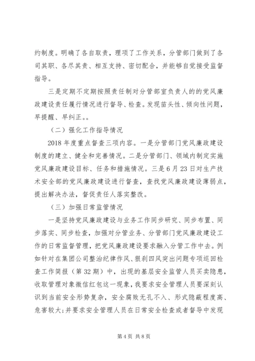 履行党风廉政建设“一岗双责”工作汇报 (6).docx