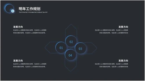 科技风拟态风年终总结工作总结工作汇报ppt模板科技感