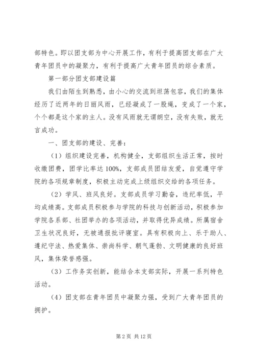 五四红旗团支部申报材料.docx