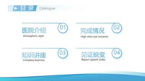 蓝色简约牙科宣传介绍工作总结汇报动态PPT