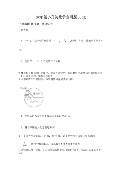 六年级小升初数学应用题50道精品（网校专用）.docx