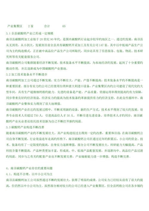 碳酸钙产业发展重点规划.docx